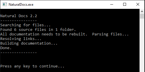 natural_docs_code_documentation_command_line
