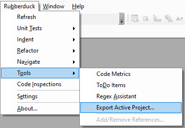 rubberduck_export_project